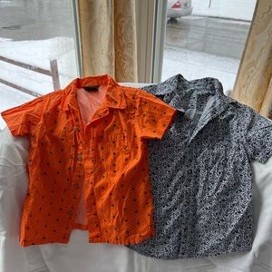 EUC 2 Boy’s Button Down Short Sleeved Shirts